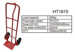 Chariot à main <span class=keywords><strong>HT1815</strong></span> pour entrepôt, capacité de 200 kg, chariot à main robuste - Product Image 2