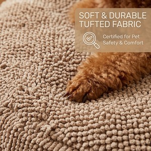Cama para Gato em Forma de Donut, Material de Pelúcia Sintética, Capa Removível, Lavável à Mão, Segura, Cor Marrom, Série Completa - Product Image 3