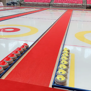 Piste de curling synthétique ZSPE adaptée à l'intérieur pour les centres de curling avec panneaux de patinoire synthétique - Product Image 4