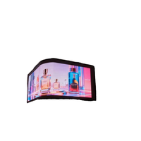Pantalla LED COB para escaparates de lujo, 95% transparente, adhesiva, animación para ascensores, diseño de interiores, perfumerías, tiendas minoristas