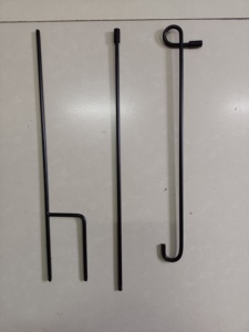 Premium Black Metal <strong>Garden</strong> <strong>Flag</strong> <strong>Stand</strong> with Clip Thickened Yard Gift <strong>Flag</strong> Pole Holder - Product Image 2