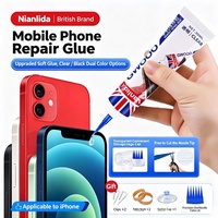 Colle de réparation d'écran de téléphone portable, gel de liaison flexible noir pour écran de smartphone et câble flexible