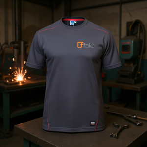 Ttake Short Sleeve T-Shirt Grey 3XL Performance Fit Workwear - Product Image 3