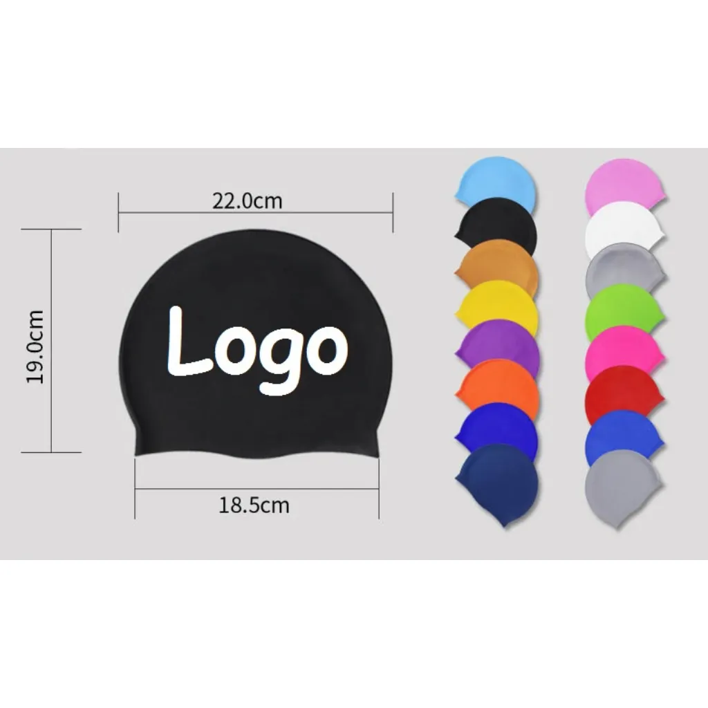 Swimming Cap Silicone Women Men Waterproof Colorful Adult Long Hair Sports High Elastic Adults Swim Pool Hat