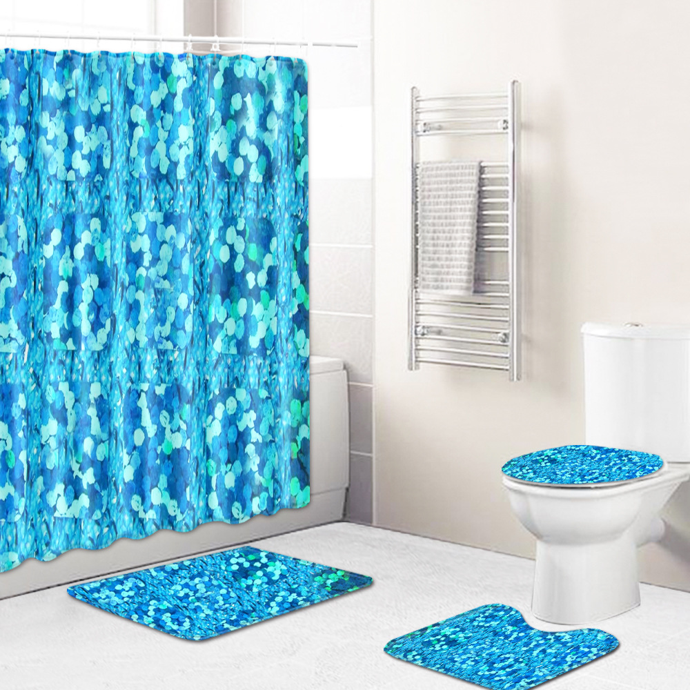 QiaoZe занавески для душа в наличии занавески для душа с ванной ковер наборы 3d занавески для душа