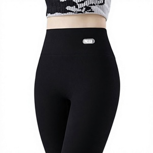 Women's High Waist Thermal Breathable Stretch Winter Warm Yoga Leggings Soft <b>Tummy</b> <b>Control</b> Eco-Friendly Seamless Design Cotton - Product Image 3