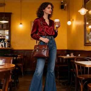 กระเป๋าสะพายทรงสี่เหลี่ยมเล็กสไตล์ฝรั่งเศสมาใหม่ ดีไซน์หรูหรา จุของได้เยอะ เหมาะสำหรับผู้หญิง ใช้ได้ทั้งแบบสะพายไหล่และถือ - Product Image 3