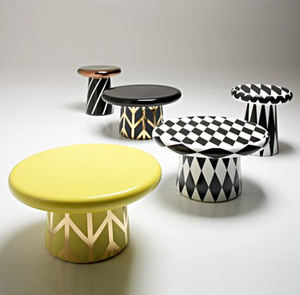 Mesa lateral de lujo para sala de estar, juego de cerámica nórdica de gama alta, decoración pequeña redonda, mesa lateral, mesa de centro con forma de seta - Product Image 2