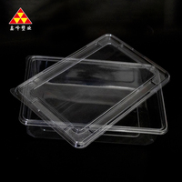Boîte de rangement alimentaire en plastique professionnelle, conteneur transparent en PET pour fruits, légumes, fruits secs, bonbons, confiseries