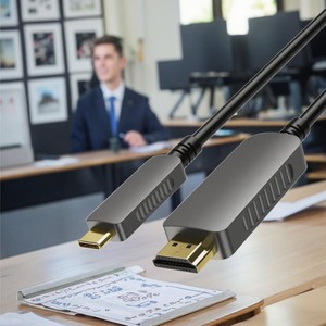 20m Loại C đến AOC 4K HDMI sợi cáp quang Nam đến Nam Cáp video âm thanh cho máy tính HDTV - Product Image 5