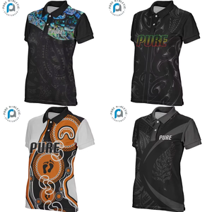 Мужская рубашка-поло FQ с короткими рукавами, с логотипом, на заказ, с именем, в стиле австралийских австралийцев-индейцев и татуировок майоров, сублимационная печать - Product Image 2