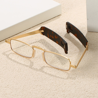 Lunettes de lecture unisexe pliables en métal de bonne qualité KT2304 1 pièce, verres progressifs 1.0 1.5 2.0 2.5 3.0