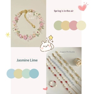 Cuentas de vidrio sueltas de colores mágicos en forma de nube, pequeñas, hechas a mano, para pulseras, collares, pendientes y accesorios de joyería DIY. - Product Image 2