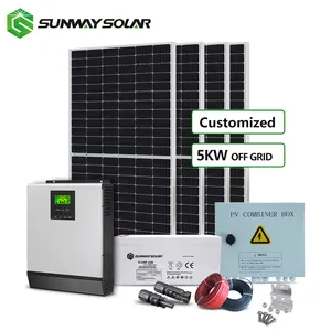 Sistema de energia solar do armazenamento da energia 48v 10kw fora da grade sistema de energia para produção agrícola