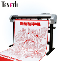 Máquina de Corte de Papel de Alta Precisión Teneth TK-1350 con Práctico Panel de Control Plegable/Plotter de Corte de Vinilo Compatible con