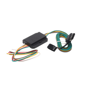 Trailer Caravan Connector 4 <b>Pin</b> <b>Socket</b> <b>3</b> To 2 Taillight Converter 60 Inch Cable For Retrofit Upgrade Plastic Black - Product Image 1