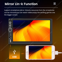 MEKEDE ND4 Multimedia-Navigation 1Din 7 Zoll mit Tasten MP5-Player Unterstützt Mirror Link Verbindung zu Smartphones TF-Karte Musikplayer
