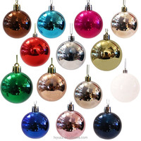 Boules de Noël brillantes or, argent, rouge, rose, violet, vert, bleu, lot pour décorations de Noël et décoration intérieure - Vente flash