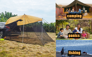 Woqi Portable Étanche Voyageur <span class=keywords><strong>Tente</strong></span> <span class=keywords><strong>de</strong></span> <span class=keywords><strong>Toit</strong></span> pour SUV Minivan Hatchback Camping Outdoor - Product Image 6