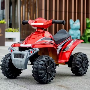 Voiture électrique à quatre roues en plastique pour enfants de 2 à 9 ans, garçons et filles, voiture à batterie à glissière, buggy de plage pour enfants - Product Image 4