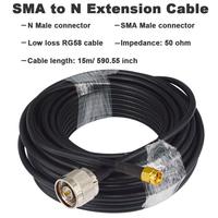 Câble de communication coaxial de haute qualité, étanche IP68, faible perte, RG58 Micro RG174 LMR240 LMR400, connecteurs SMA/N, cuivre pur