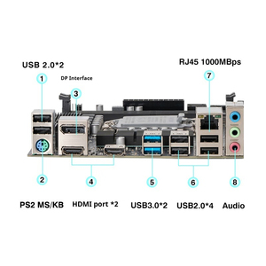 การลบเมนบอร์ดเดสก์ท็อป H610 DDR4หน่วยความจำแรมที่รองรับโปรเซสเซอร์ Intel 12th และรุ่น13th - Product Image 4