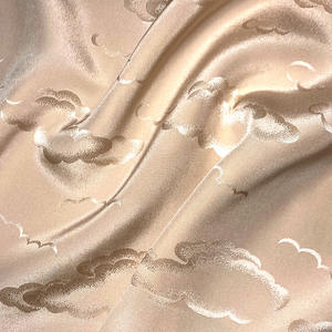 ורוד 100% משי טהור 16 מ "מ משי זאקארד צבע אחיד בדים מותאם אישית כבד עבור בגדים לסביבה שמלה ידידותית לסביבה - Product Image 5