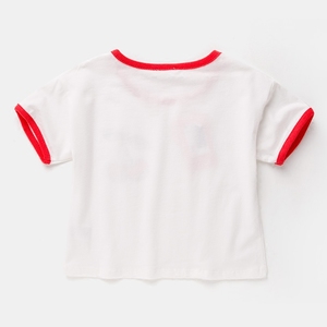 Offre Spéciale enfant <span class=keywords><strong>vêtements</strong></span> fille logo personnalisé fruits du métier à tisser cerise imprimé t-shirts - Product Image 3