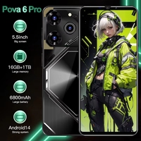 Téléphone Android OEM POVA 6 Pro, smartphones débloqués pas chers, téléphones portables en état neuf, téléphones portables originaux