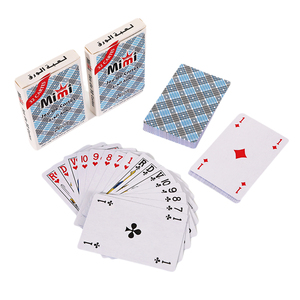 Marque tunisienne MIMI, BELOTE, <span class=keywords><strong>cartes</strong></span> à jouer en papier bleu écologiques personnalisables, 280g, <span class=keywords><strong>32</strong></span> <span class=keywords><strong>cartes</strong></span>, 8,7*5,7cm - Product Image 2