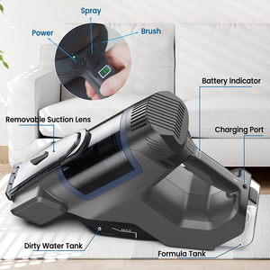 Machine de nettoyage de tissus portative sans fil pour canapés et tapis, aspirateur à taches humides et sèches - Product Image 6