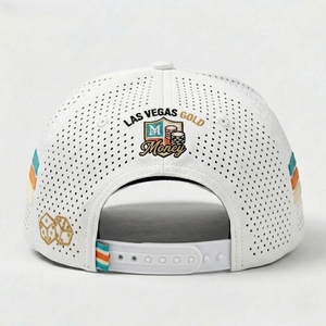 หมวกเบสบอลแบบ Snapback 5 แผง พรีเมียม ตัดเย็บด้วยผ้าตาข่ายไนลอน ปักลาย 3 มิติ ปรับขนาดได้ พร้อมโลโก้ สำหรับกิจกรรมกลางแจ้งและกีฬา - Product Image 5