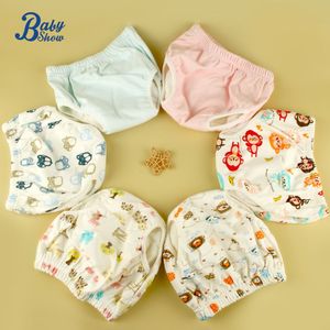 Pantalones de Entrenamiento para Ir al Baño Reutilizables de Algodón Duradero y de Alta Calidad, a Prueba de Fugas, Ropa Interior para Bebé<span class=keywords><strong>s</strong></span>, Ropa Interior de Aprendizaje para Niños Pequeños, Amigable con la Piel - Product Image 1