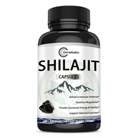 Capsules de Shilajit Pur de l'Himalaya à Marque Blanche OEM avec Acide Fulvique – Compléments pour l'Énergie Immunitaire, Apport d'Énergie Durable