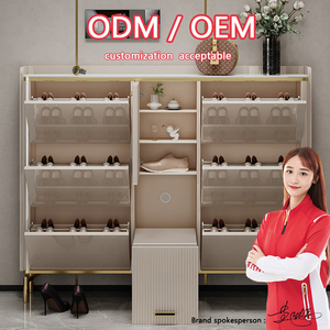 <span class=keywords><strong>ตู้</strong></span>เก็บ<span class=keywords><strong>รองเท้า</strong></span><span class=keywords><strong>แบบ</strong></span>ตั้งพื้น ประหยัดพื้นที่ ขยายได้ ปรับเปลี่ยนได้หลายชั้น สำหรับห้องนั่งเล่น ทางเดิน โถงทางเข้า ทำจากไม้ - Product Image 5