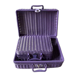 Индивидуальная винтажная Свадебная Упаковка, подарочная корзина, прямоугольная корзина ручной работы, оптовая продажа, пустые декоративные подарочные корзины с крышкой - Product Image 6