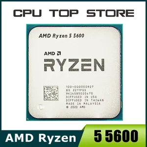 AMD Ryzen 5 R5 5600 3.5GHz 6-Core 12-Thread CPU Processor 65W L3=32M 100-000000927 LGA AM4 - Product Image 1