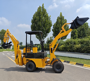 Moteur diesel 30HP 50HP à usage agricole Mini pelle rétrocaveuse tracteur chargeuse sur pneus à vendre - Product Image 3