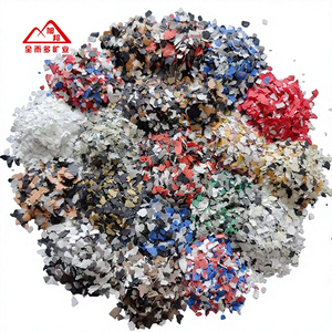 Mehrfarbige Biotit-Epoxidharz-Acrylflocken für Garagenbodenbeschichtungen, OEM Dünne Harte Gemischte Farbige Vinyl-Chips, 50 Farben, 25kg/Beutel - Product Image 1