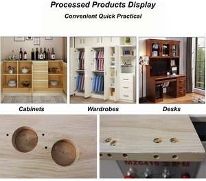 Machine de perçage automatique de haute précision à quatre têtes pour charnières de meubles et portes en bois - Product Image 5