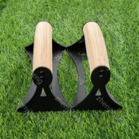 Barres de support de poussée en bois Parallettes pour Calisthenics Home Gym Workout Exercise Stands de poussée en bois