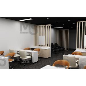 Silla de salón interior blanca moderna personalizable de alta calidad portátil para baño para tiendas de uñas supermercados centros comerciales fábrica - Product Image 6