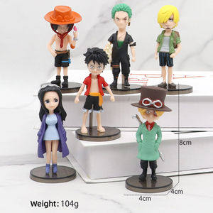 Gran Oferta 6 unids/set <span class=keywords><strong>figuras</strong></span> de dibujos animados japoneses <span class=keywords><strong>One</strong></span> Pieces Anime Luffy Sanji Zoro Ace figura PVC figura de acción - Product Image 4