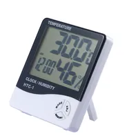 Thermomètre numérique LCD pour extensions de cils, hygromètre, minuterie, station météo, horloge, greffe de cils, salon de beauté