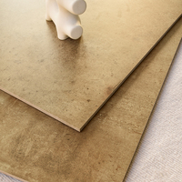 Carreaux de porcelaine marron mat au design moderne, finition imitation pierre, 600x600mm, antidérapants, résistants à l'usure, adaptés aux chambres et aux parcs
