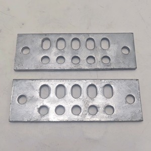 Özel OEM hassas damgalama Metal işleme parçaları çelik sıcak daldırma galvanizli çok delikli delme plakası - Product Image 3