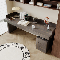 Escritorio de Oficina Ergonómico de Madera Maciza Moderna, Mesa de Maquillaje Resistente al Desgaste, Escritorio de Altura Ajustable de Lujo Ligero