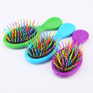 Peine de aire colorido con cojín de aire, mini peine de masaje para peinar el cabello, portátil, para niños, tamaño pequeño, de plástico - Product Image 3