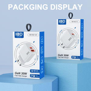 IBD fábrica al por mayor logotipo personalizado Mini tipo C rápido PD3.0 Gan cargador de pared PD 20W 30W para iPhone 12 13 14 15 16 Pro Max - Product Image 6