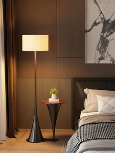 Lámpara de Pie de Estilo Mid-Century para Sala de Estar con Ambiente de Sofá Lateral y Estante Integrado, Lámpara Decorativa Francesa para Dormitorio - Product Image 2